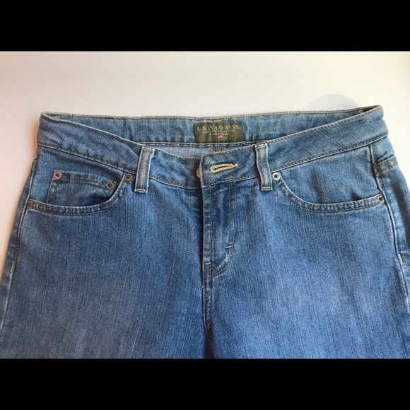 US POLO ASSN women’s blue denim boot cut jean sz 9/10 - Picture 5 of 5